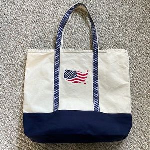Patriotic USA Canvas Tote Bag - NWOT